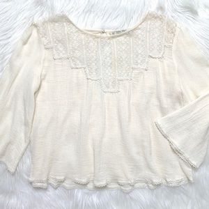 2/$20🌸 Zara Lace Peasant Blouse